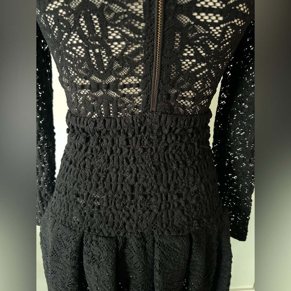 Maje Black Lace Dress - Picture 7 of 16